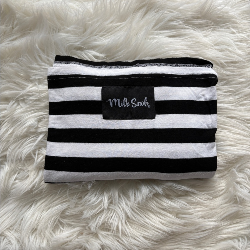Milk Snob Black and White Striped Cover